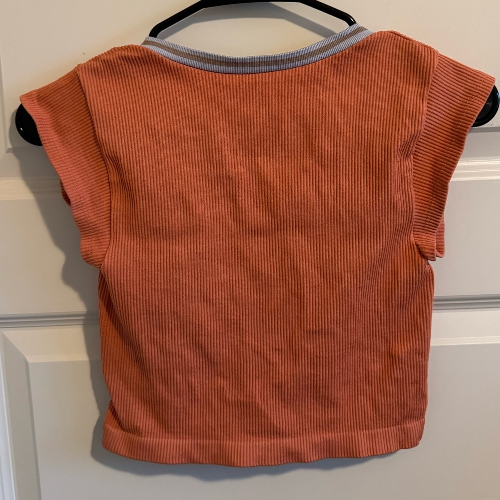 Urban Outfitters Out From Under Orange Cropped Tee - Picture 4 of 7